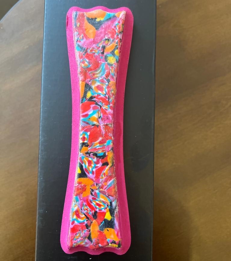 Feminine Hand Painted Mezuzah Case