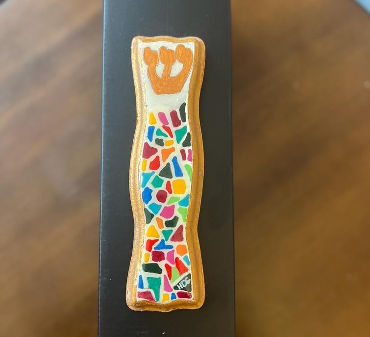 Colours Of Joy Hand Painted Mezuzah Case