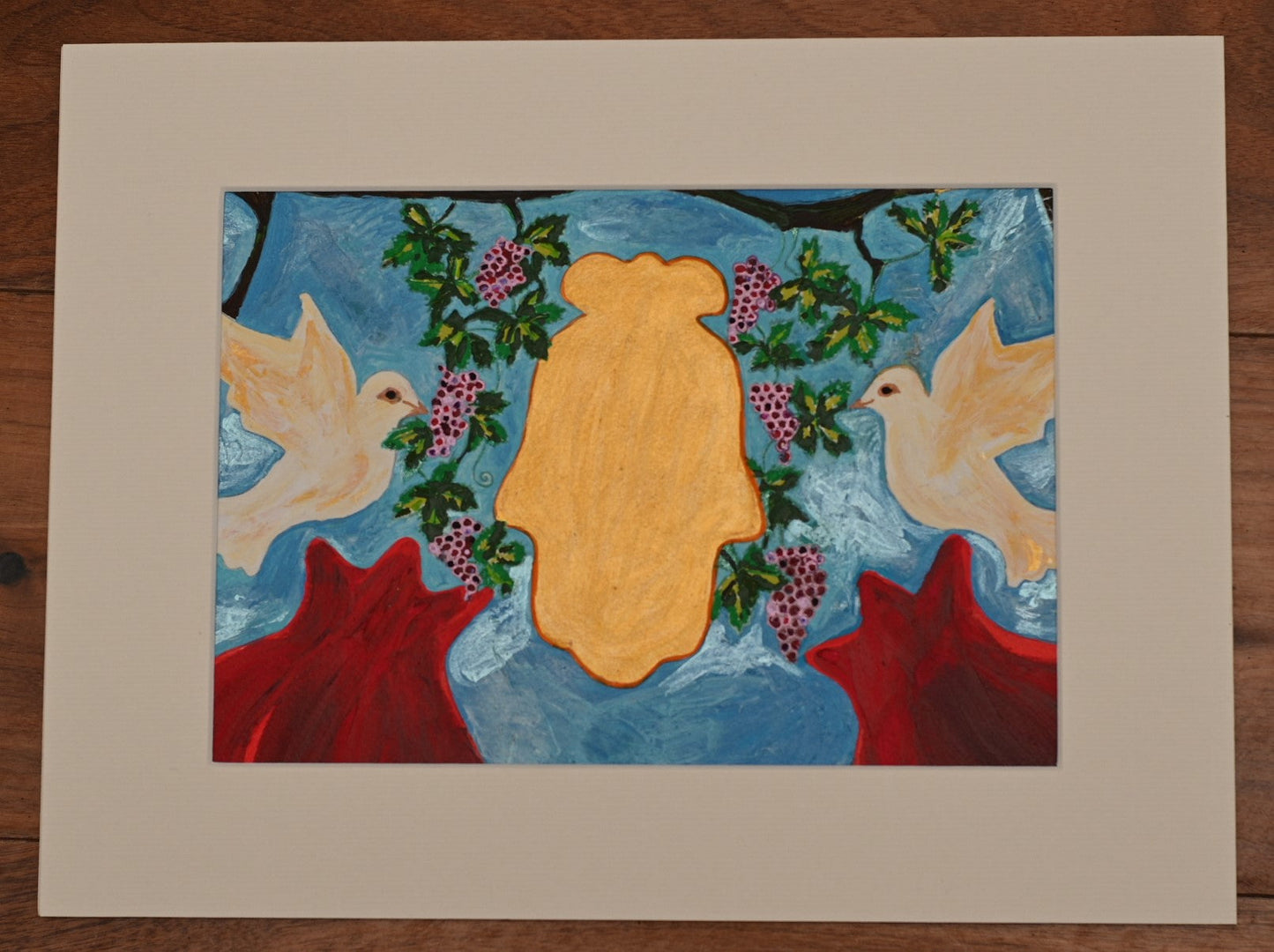 Gold Hamsa Giclée Paper Print Special Giclee
