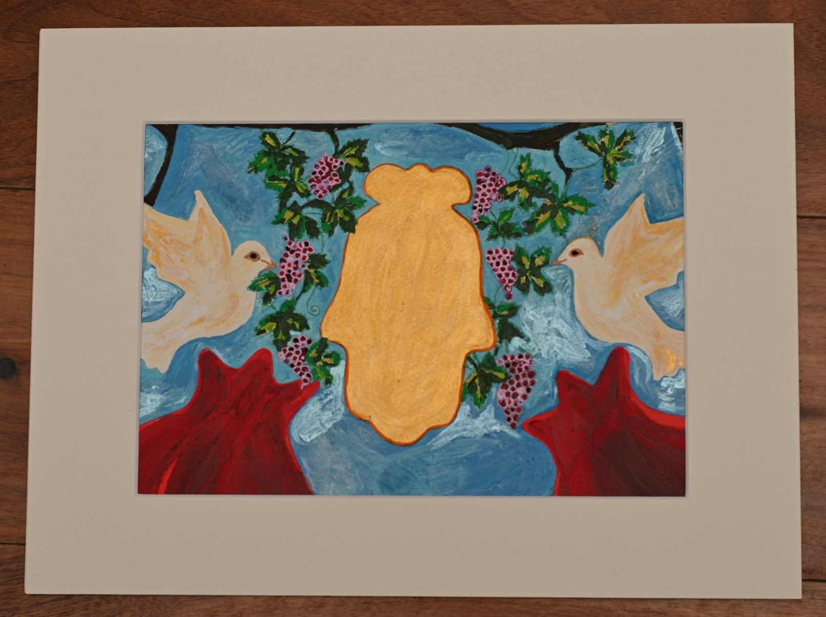 Gold Hamsa Giclée Paper Print Special Giclee