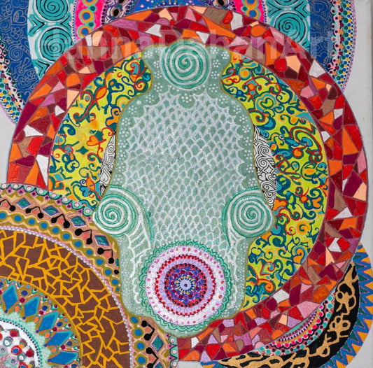 Hamsa Mandala Bespoke Art