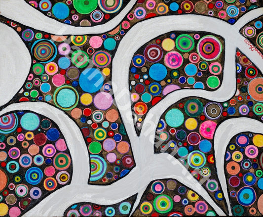 Quilling Style Maze Circles Bespoke Art