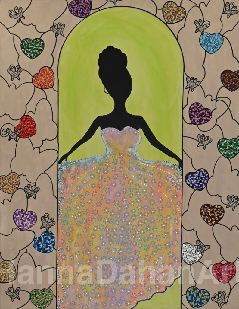 The Girl In The Prom Dress Bespoke Art