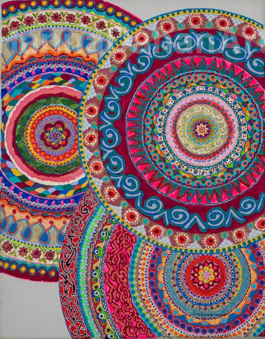 Three Complex Mandalas Bespoke Art